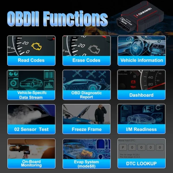 interfata diagnoza auto obd2 bluetooth konnwei maxobd scanare rapida erori direct de pe telefon 224945