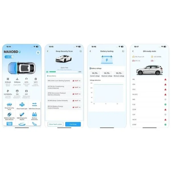 interfata diagnoza auto obd2 bluetooth konnwei maxobd scanare rapida erori direct de pe telefon 431828