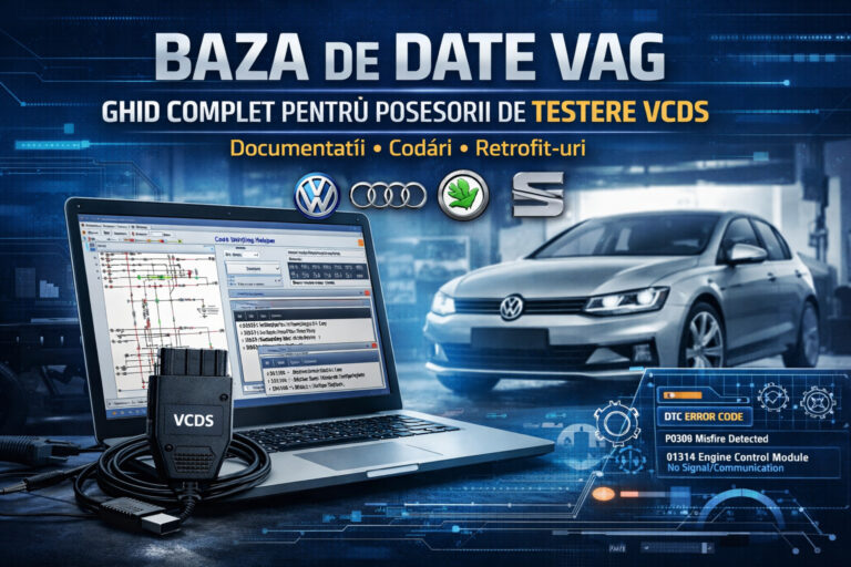 Baza de Date VAG pentru VCDS: codări, adaptări, scheme electrice și documentații complete