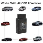 Scaner OBD wireless cu Wi-Fi, compatibil cu iOS, Android și Windows