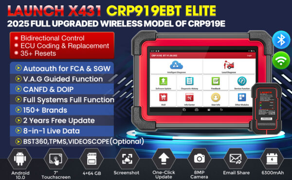 LAUNCH X431 CRP919E BT CAN FD DOIP LAUNCH X431 CRP919E BT CAN FD DOIP