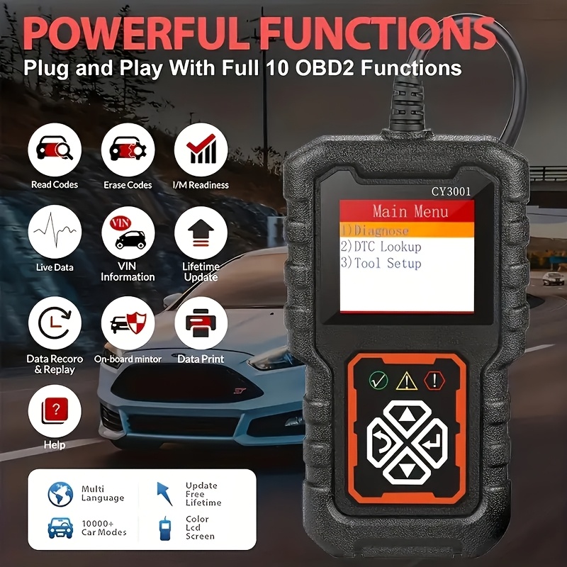 Instrument de diagnosticare pentru toate mașinile cu protocol OBD2