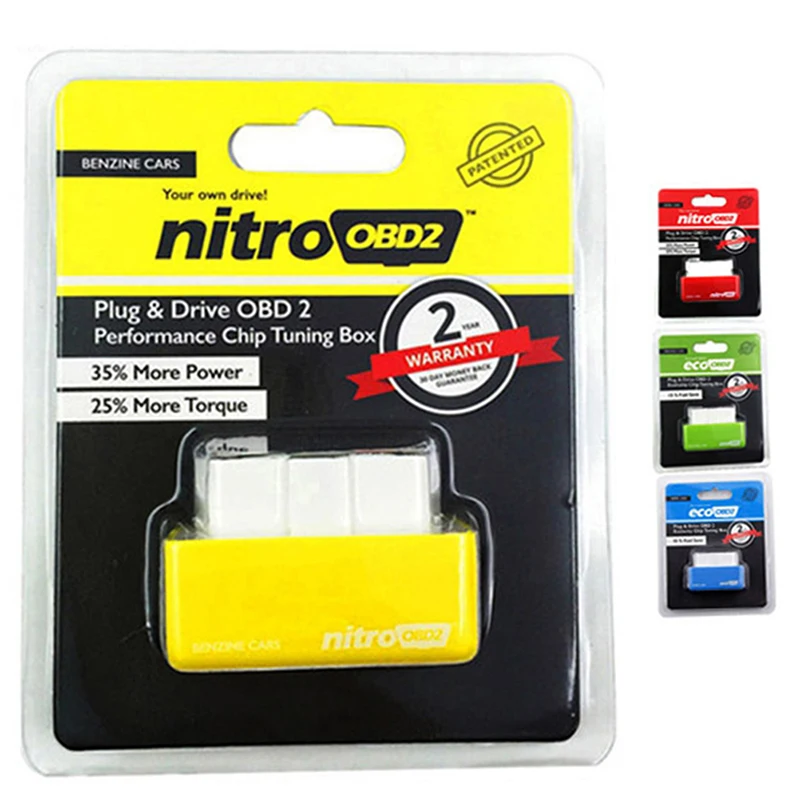 Nitro OBD2 Fuel Save 15% ECU Chip Tuning Box Plug Driver for Benzine Diesel