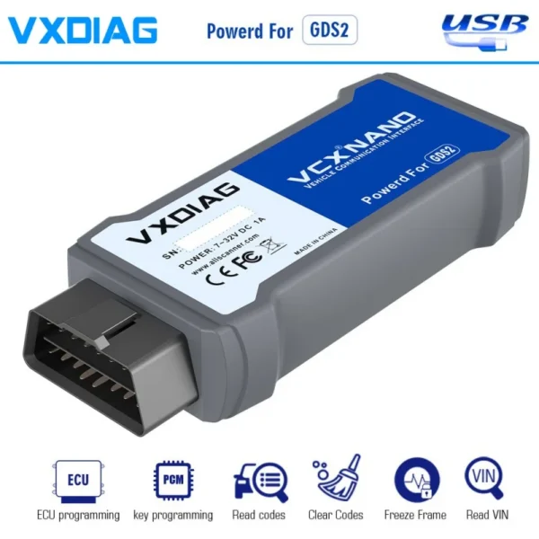 VXDIAG VCX NANO pentru instrument de diagnosticare GM / OPEL J2534 Programare ECU Codare