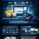 Pachet complet software diagnoză auto + firmware ECU & scanere (VAG, BMW, Mercedes, DS150E, Autel, etc.)