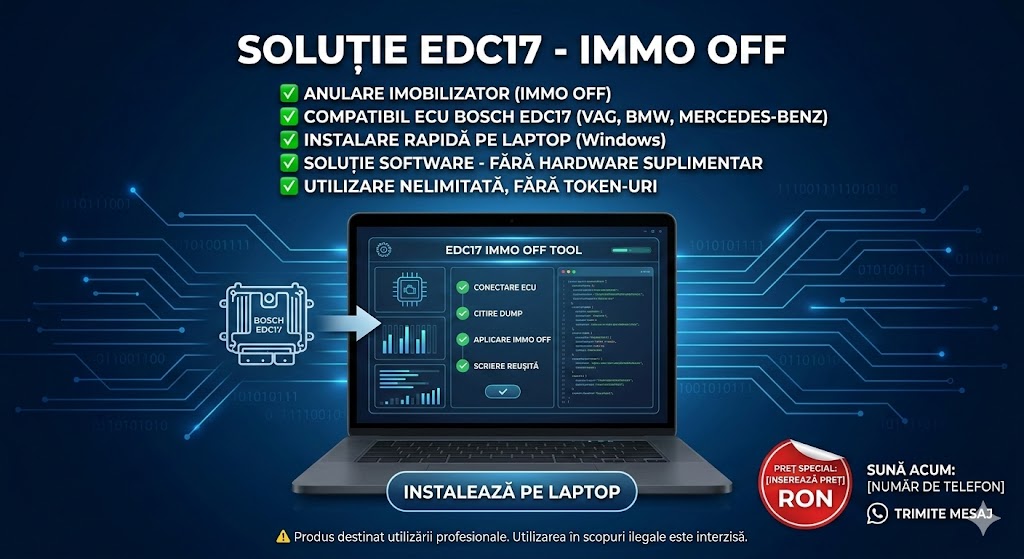 Software EDC17 – Soluție IMMO OFF
