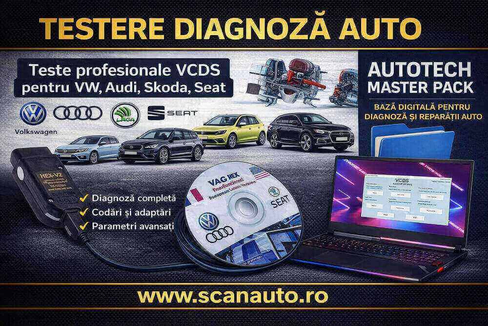 Testere auto profesionale pentru diagnoză completă VCDS – VW, Audi, Skoda, Seat.