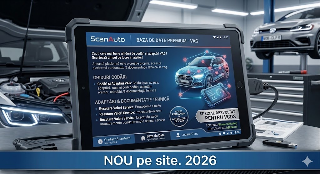Baza de date ScanAuto pentru codari si adaptari software VCDS