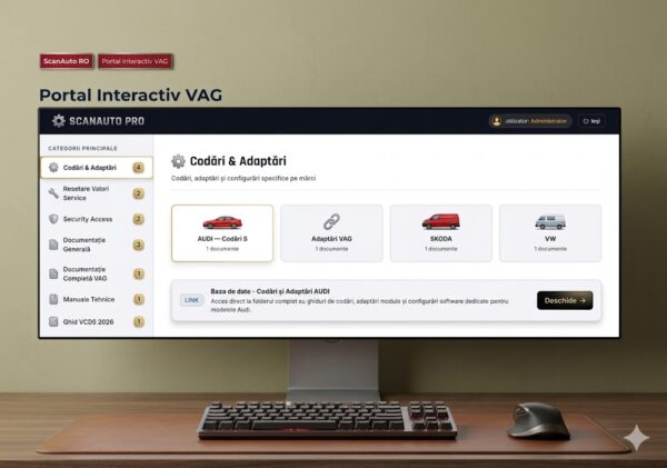 Baza de Date VAG – Aplicație diagnoză VCDS pentru VW Audi Skoda Seat