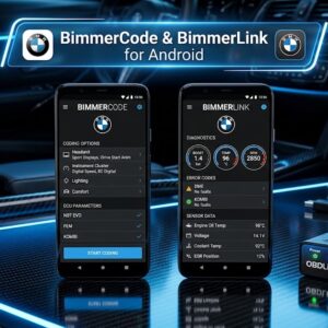 Pachet soft BimmerCode si BimmerLink pentru Android pe telefon si interfata OBD2 Bluetooth