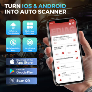 Tester Diagnoză OBD2 Bluetooth Android Kingbolen Ediag Elite 2026
