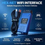 Interfață Diagnoză Wi-Fi HEX-NET VAG COM VCDS - Wireless VW, Audi, Seat, Skoda