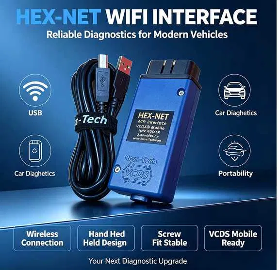 VCDS HEX-NET WIFI HEX VII PLUS v26.3.0 Support Doip Unlimited VIN