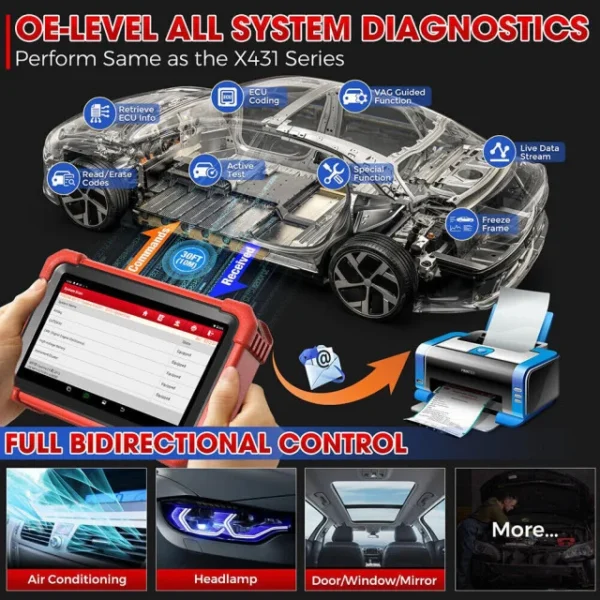 promotie tester original auto launch x431 crp919x bluetooth dbscar vii~7741003